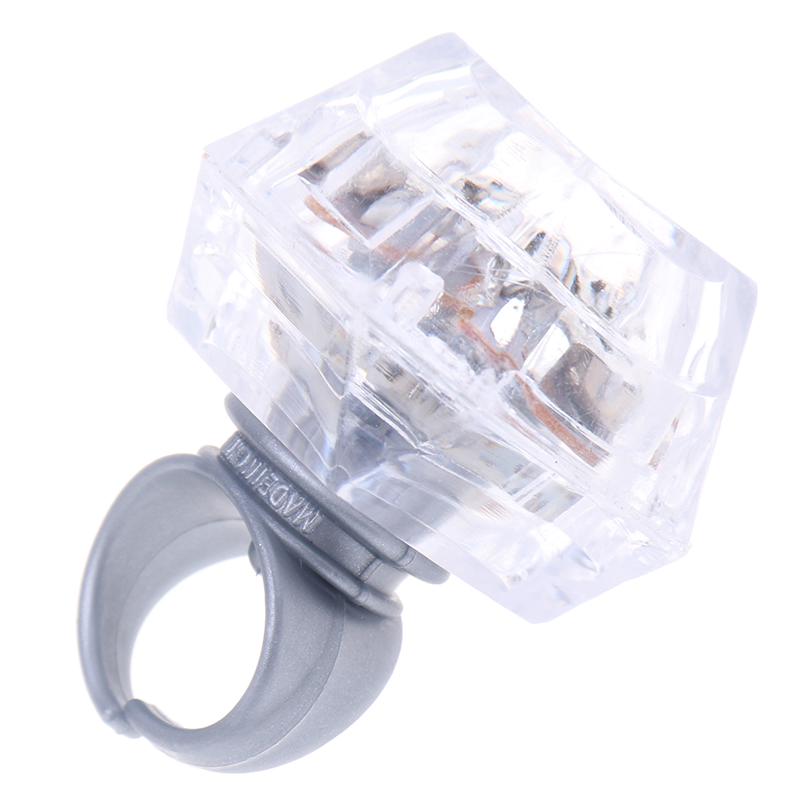 1Pc Led Flashing Light Up Glowing Finger Ring Toys Christmas Year Party Toy