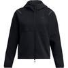 Under Armour Куртка с капюшоном и логотипом Unstoppable Freedom Series в клетку на молнии, женские куртки, черный цвет 1389842-001