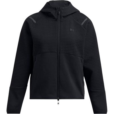 Under Armour Куртка с капюшоном и логотипом Unstoppable Freedom Series в клетку на молнии, женские куртки, черный цвет 1389842-001