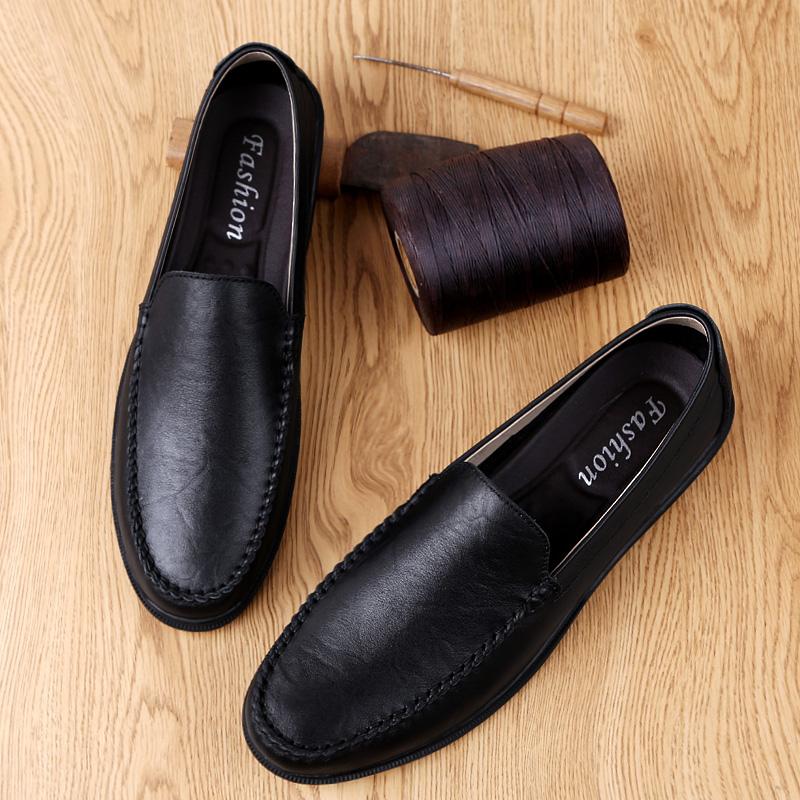 Italian Leather Mens Shoes Casual Luxury Summer New Men Loafers Driving Moccasins Male Comfortable Light Slip On Boat Shoes Man