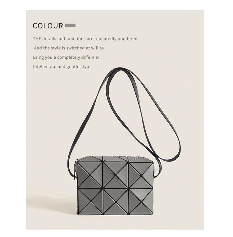 Miyake 2024 женская сумка-мессенджер с геометрическим узором и ромбами Cupid, небольшой квадратный универсальный дизайн