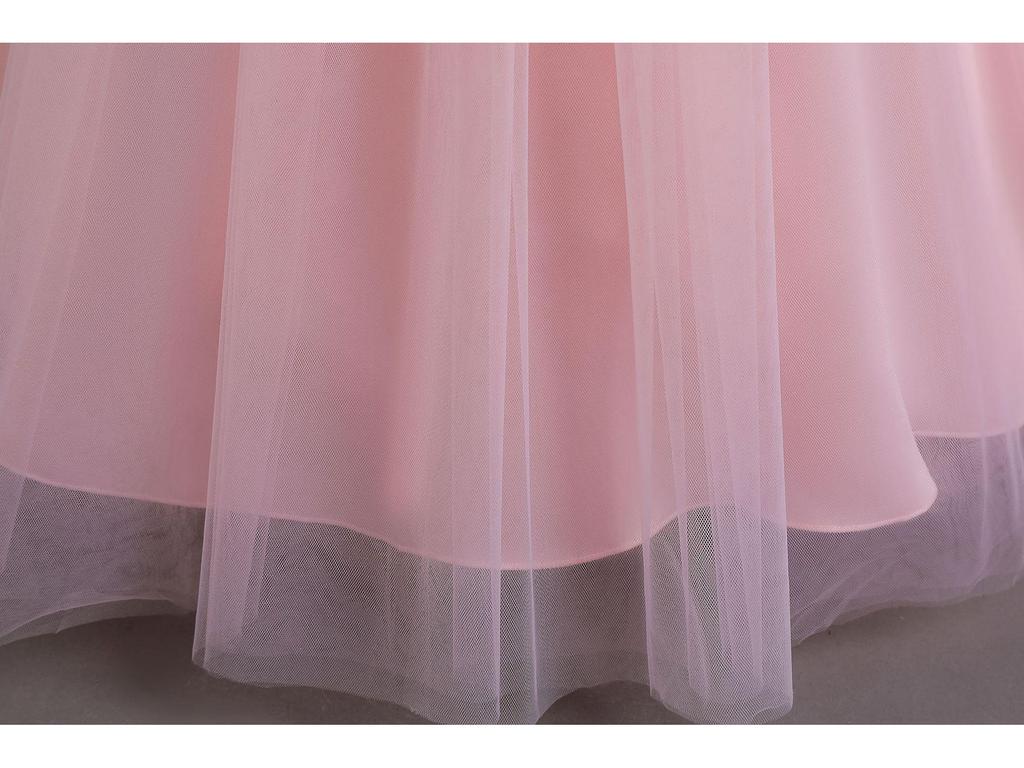 Девичье вечернее платье принцессы с пайетками 2025