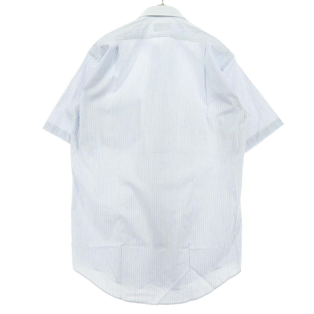 Неиспользованная рубашка CHAPS RALPH LAUREN с полосатым узором, с коротким рукавом, хлопковая, 38, мужская, б/у