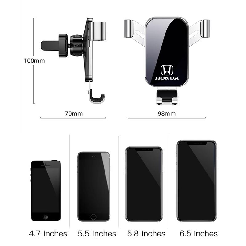 rlbn5 Car GPS Bracket Gravity Type Mobile Phone Holder Accessories For Honda Civic Fit Jazz Accord Pilot CRV Odyssey Passport City HRV