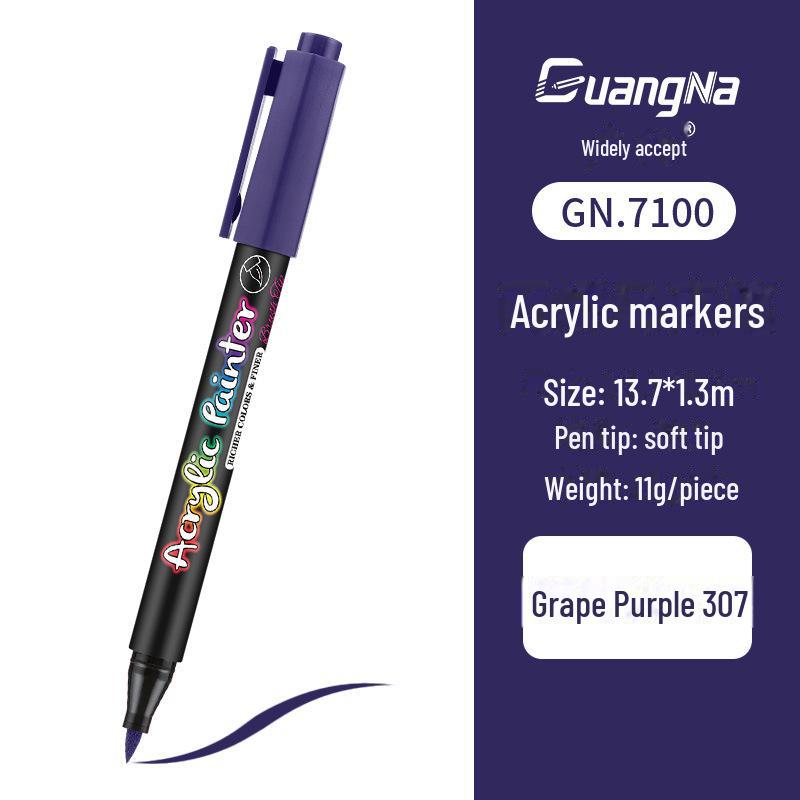 Acrylic Water-Based Paint Marker Pen for DIY, Graffiti, Body Painting - Soft Head Hand Account Painting Pen