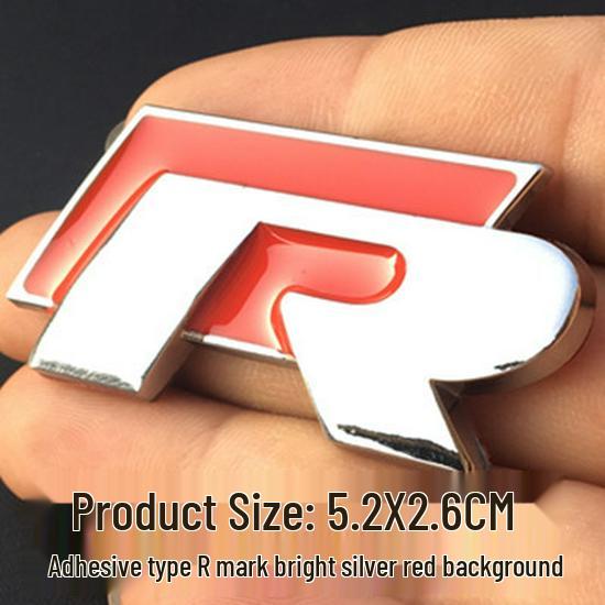 Значки на автомобиль Golf CC Magotan Sagitar POLO R: Наклейки R-Line на бок, заднюю часть, решетку радиатора