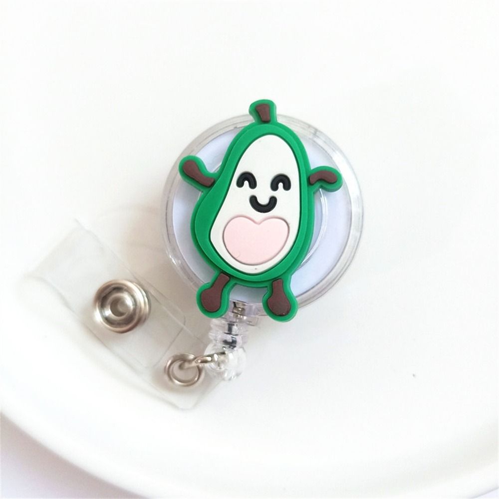 Silicone Fruits Nurse Badge Reel ID Card Retractable Badge Holder  Hospital Use