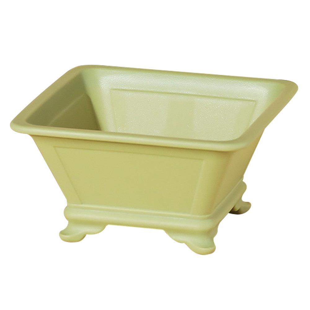 Colorful Flowerpots Imitation Purple Clay Bonsai Tray Pots Succulent Plant Bonsai Gardening