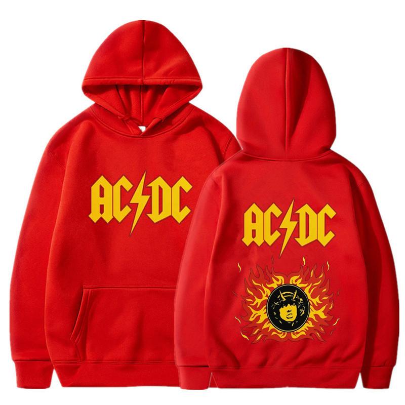2024 Осень-зима ac pwdup live dc print Hoodie Manner Pullover Sweatshirt Retro Fashion Oversize Hoodies Punk Streetwear