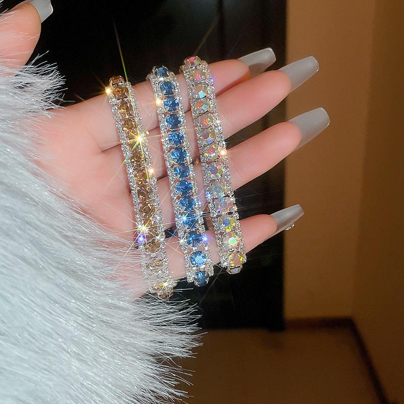 Diamond Geometric Buckle Bracelet Super Flash Niche Internet celebrity bracelet jewelry