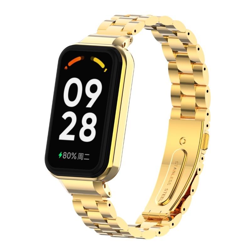 Металлический браслет для Redmi Band 2, ремешок из нержавеющей стали с чехлом, ремешок для часов для Redmi Smart Band 2, сменный браслет Correa