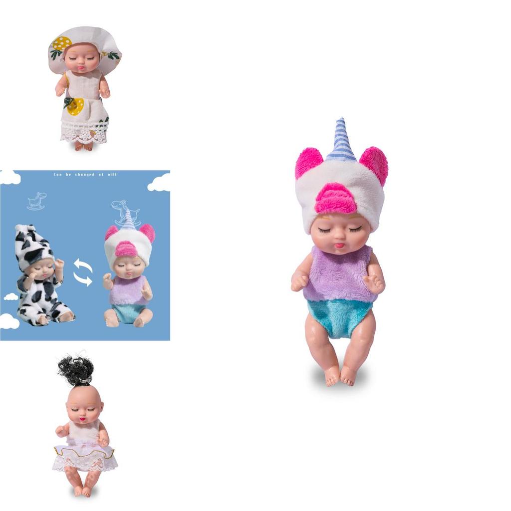 Реборн Спящая Кукла Девочка ПВХ BJD Игрушка с Подвижными Суставами и Мягкой Одеждой