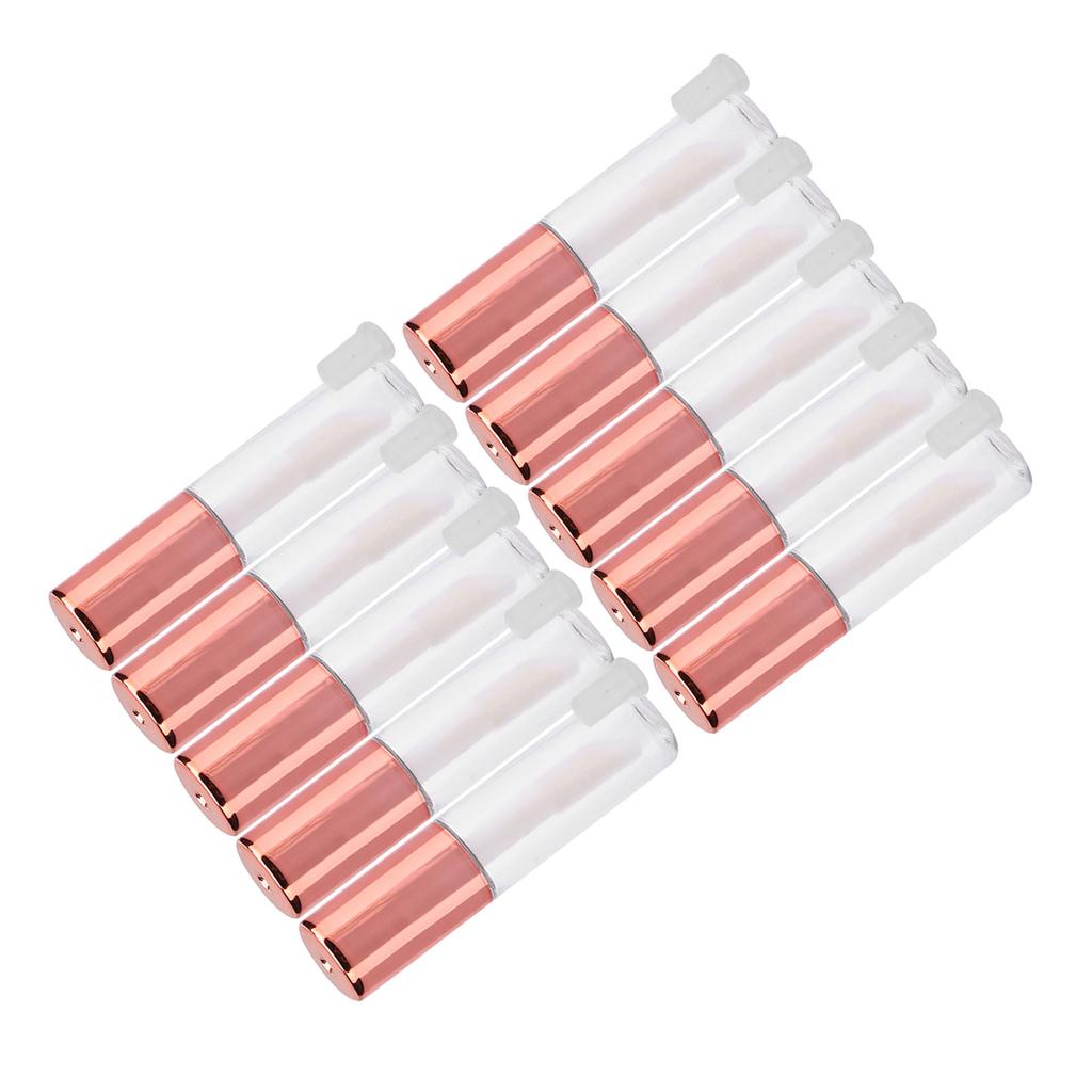 10 шт. 1,2 мл тюбик для блеска для губ DIY небольшой тюбик для помады косметический контейнер с пробкой (Розовое золото)