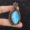 Hemimorphite Pendant Copper Wire Wrapped Pendant Genuine Gemstone Pendant Handmade Pendant Copper Wire Jewelry Gift For Her Stylish Pendant