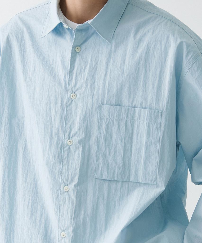 MUSINSA STANDARD [City Leisure] Cn Oversized Shirt [Cloudy Blue]