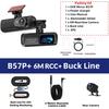 Dash Cam UHD 4K for Car Camera Night Vision With GPS WiFi 24h Parking Loop Record Front and 1080P Rear Dual Lens