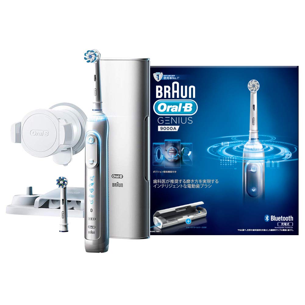 Braun Oral-B Genius 9000 Electric Toothbrush, White, D7015256XCTWH