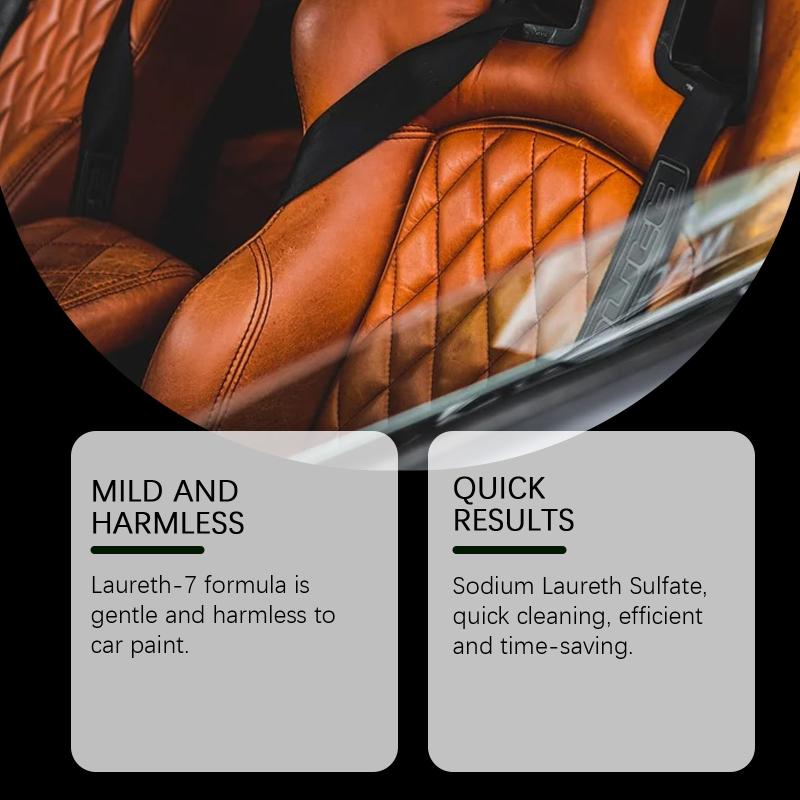 Multi Surface Car Interior Foam Cleaner for Leather Seats Dashboard Steering Wheel Eliminates Stains Odors Fast Clean Formula