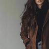 TIFICY Женские модные повседневные однотонные куртки и пальто с воротником-поло на осень-зиму с длинным рукавом и принтом