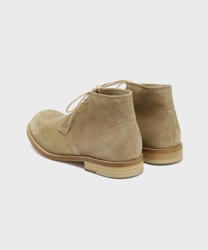 Firenze Atelier [Red Sole] Ankle Line Solid Chukka Boots 2700 [Ash Beige Suede]