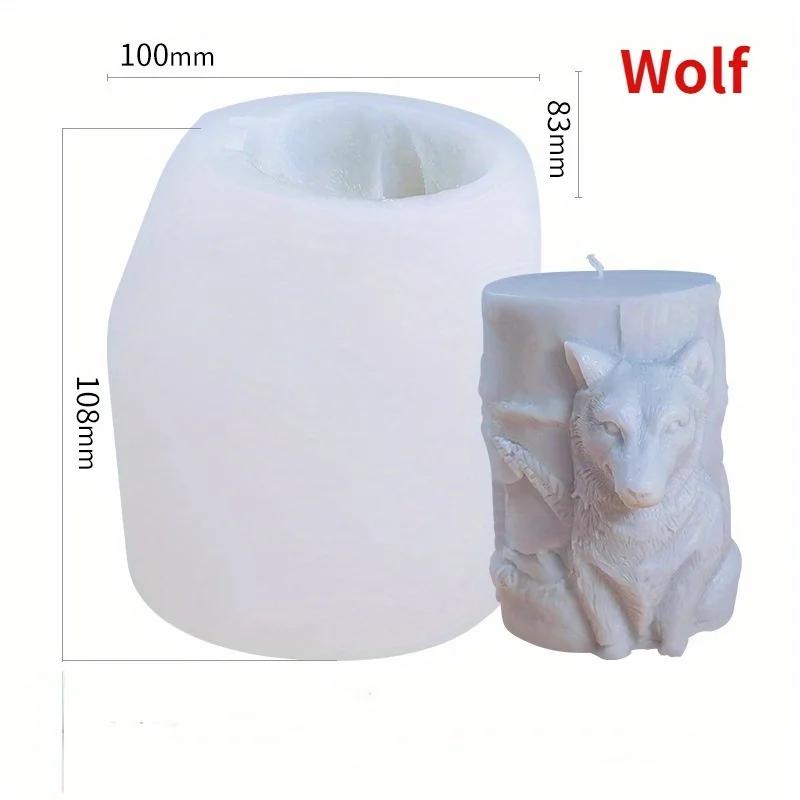 Animal Series Silicone Mold Elk Bear Wolf Horse Candle Resin Soap Kit DIY Gift & Home Decor Home Handmade Candle Molds Wholesale