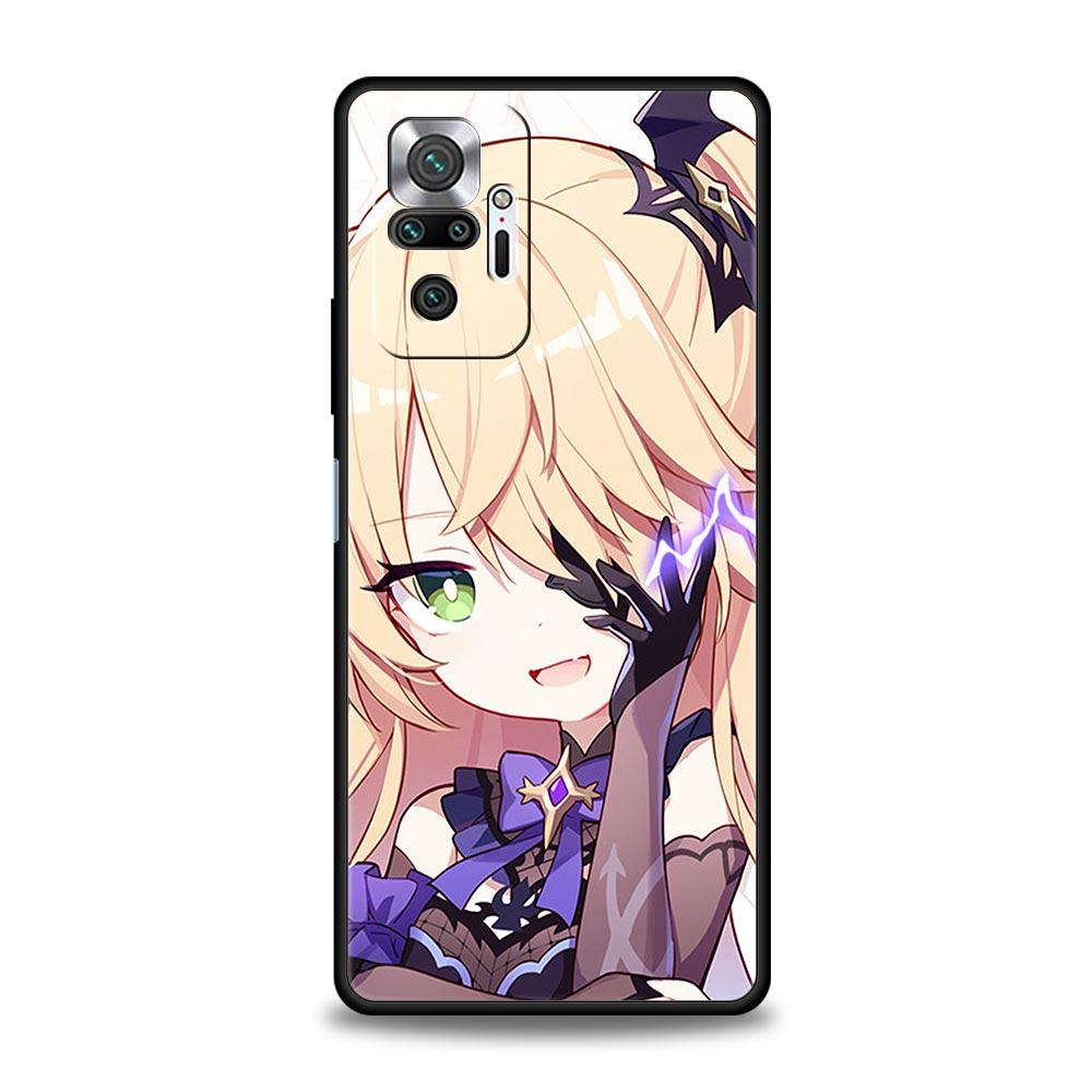 Чехол для телефона Genshin Impact для Xiaomi Redmi Note 12 11 10 Pro Plus 10S 9S 9 9T 8T 9C 9A 8 7 K40 Gaming Силиконовый чехол