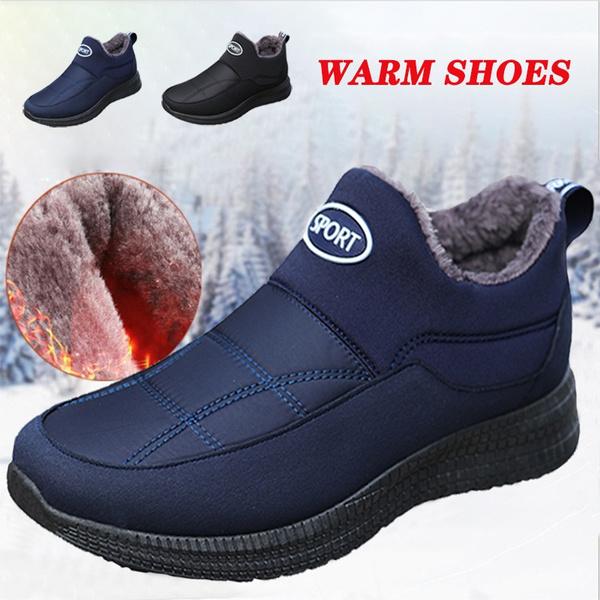 Men's Winter Velvet Cotton Shoes Warm Casual Shoes Waterproof and Non Slip Cotton Shoes