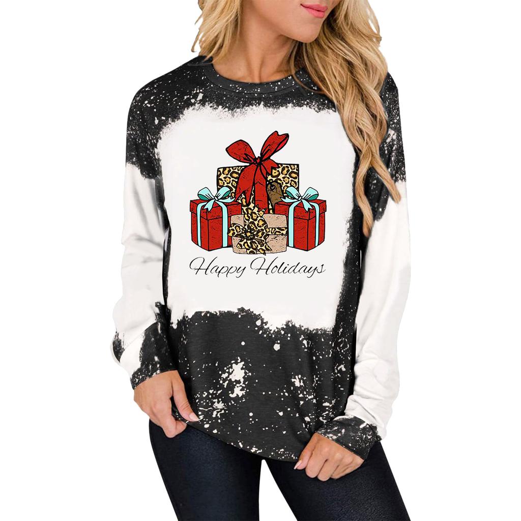 Trendy Horse Print Womens Sweatshirt Comfortable Long Sleeve Crew Neck Pullover for Fall & Winter Stylish Casual Wear