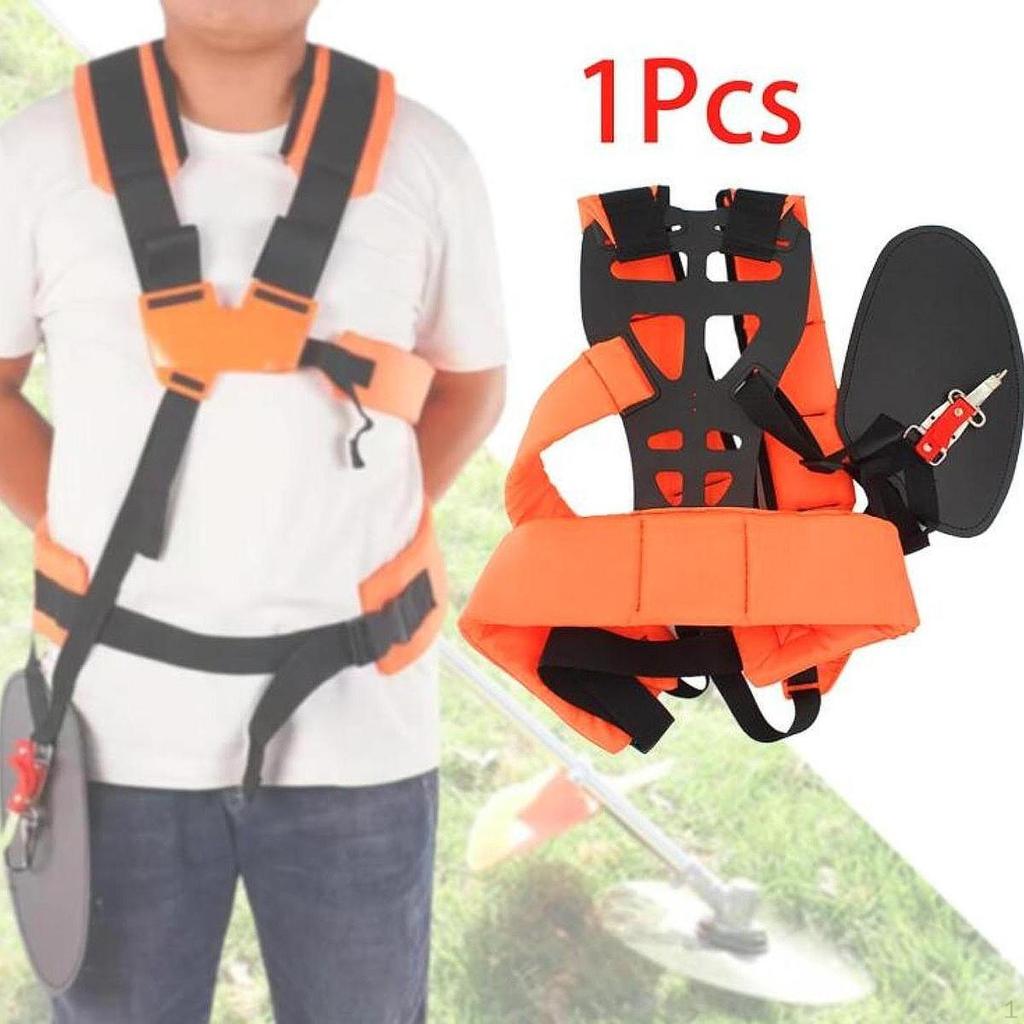 Trimmer Harness Petrol Strap Double Shoulder Pad Comfortable Adjustable for Garden Er