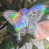 Sun Catcher PVC Self Adhesive Glass Window Stickers Cat Moth Energy Suncatcher Wallpaper Rainbow Prisms Sticker Sunlight Decals