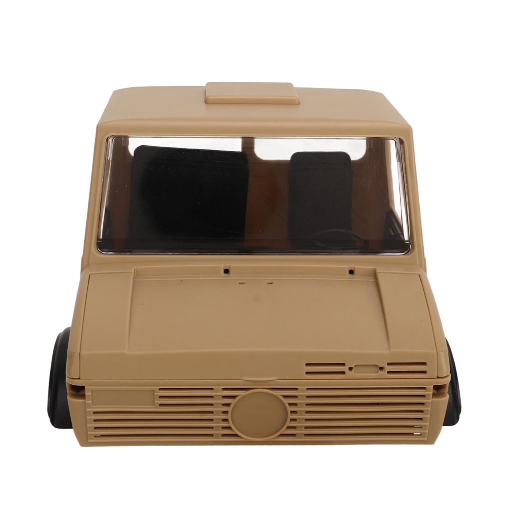 RC Car Head Assembly Plastic Realistic Khaki Remote Control Car Front Head for RC Off Road Vehicle