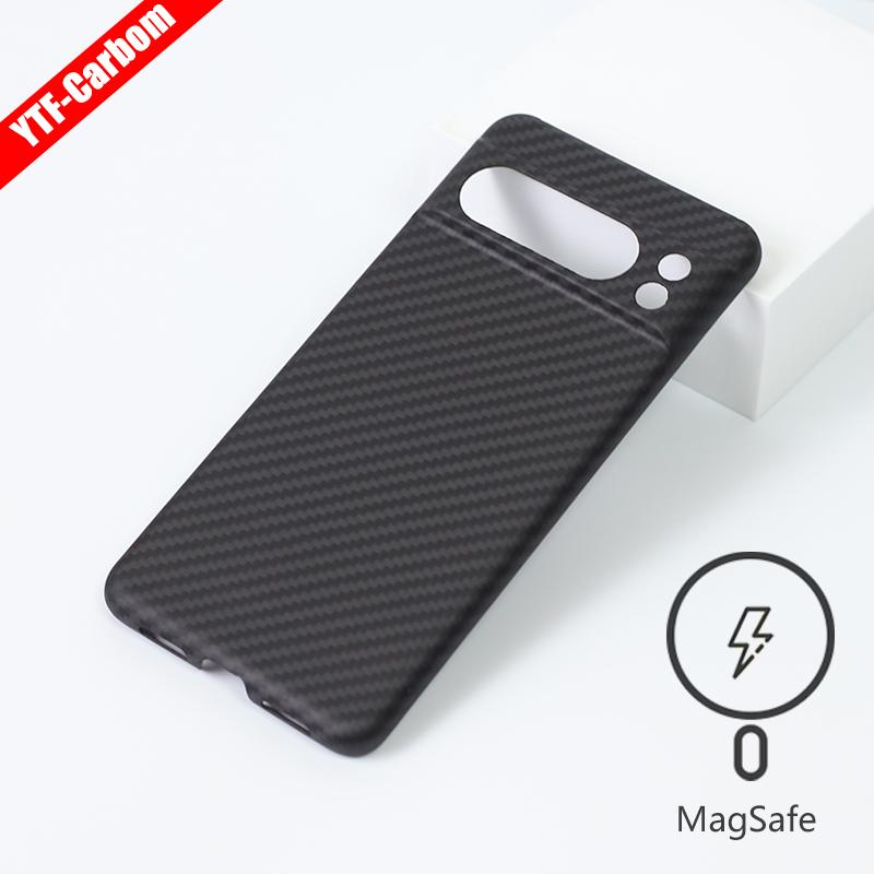 YTF-Carbon Чехол из углеродного волокна для Google Pixel 8 Pro Ударопрочный дизайн корпуса из арамидного волокна Чехол для телефона Pixel 8 Чехол для телефона 8A