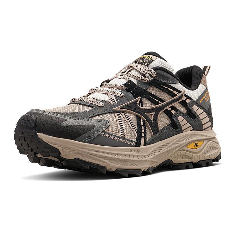 Mizuno Racer Trail Breathable Low-Top Running Shoes Unisex Running Shoes Light-Brown D1GH223808