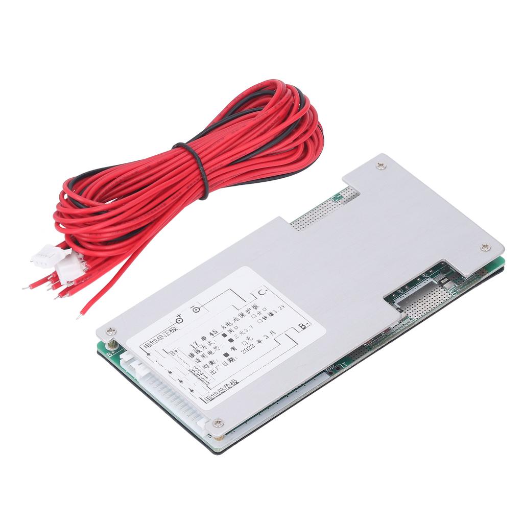 Модуль заряда-разряда платы защиты аккумулятора 17S 60V 45A для тройных литиевых аккумуляторов