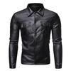 Men's Motorcycle Slim Lapel Leather Jacket - Autumn/Winter 2020 Collection PY19