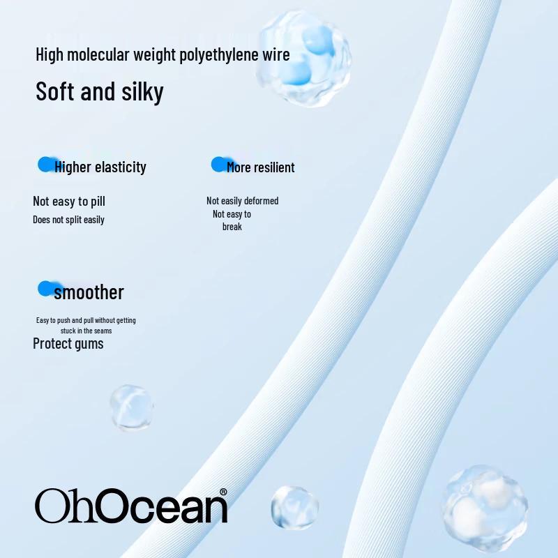 Breath Ocean Ортодонтические Ультратонкие Двойные Зубочистки с нитью