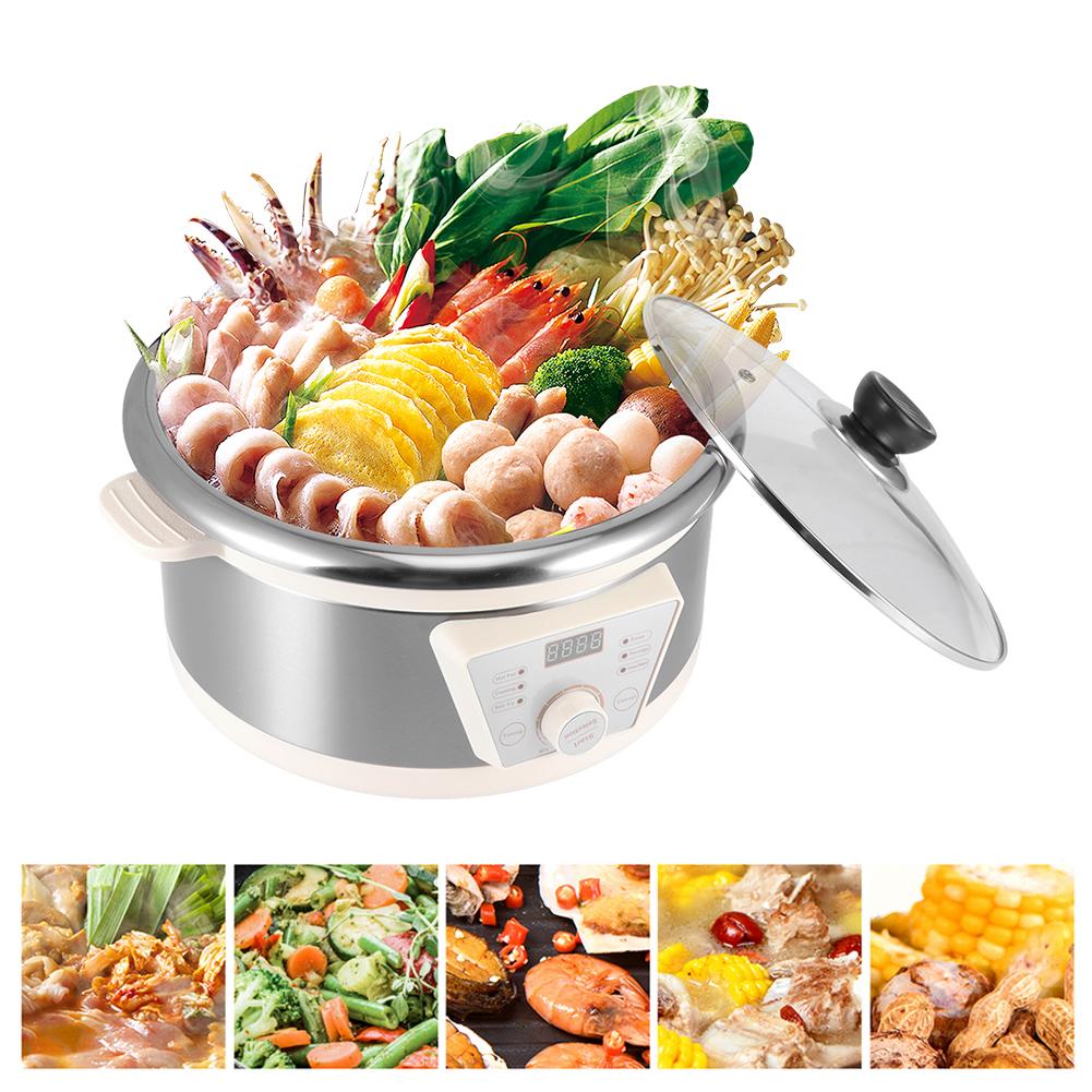 4L многофункциональный электрический хот-пот ABS жаровня бытовая кухонная утварь для приготовления пищи EU вилка 220V