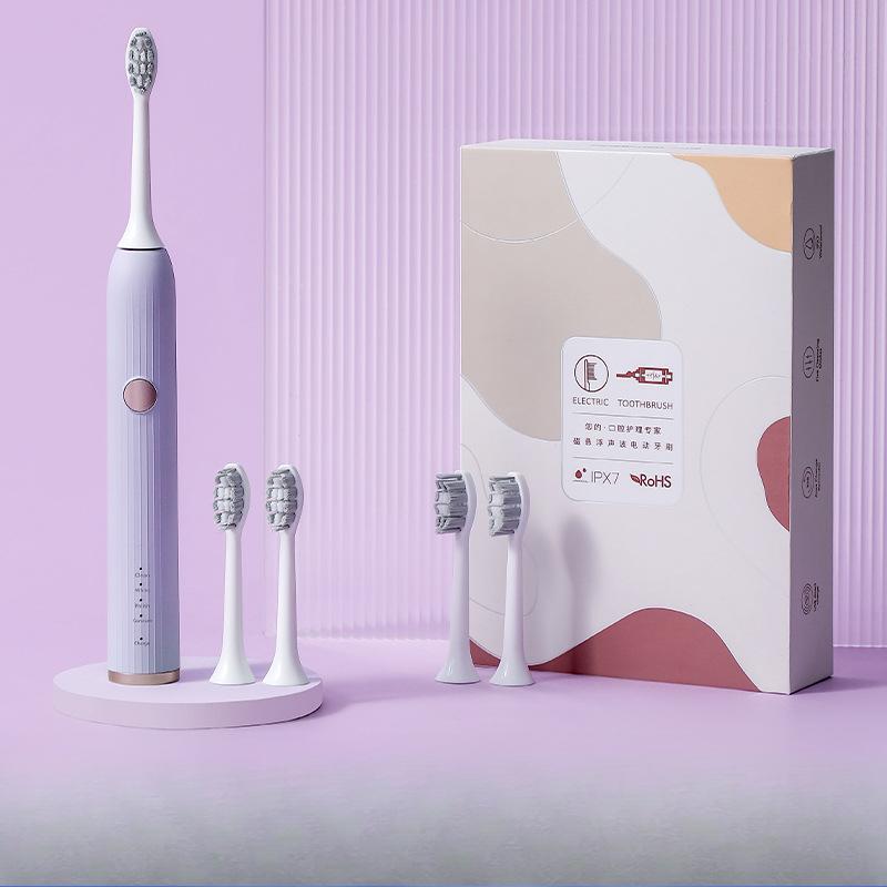 Electric Toothbrush, Couple Rechargeable Automatic Intelligent Adult Soft-bristled Sonic Toothbrush