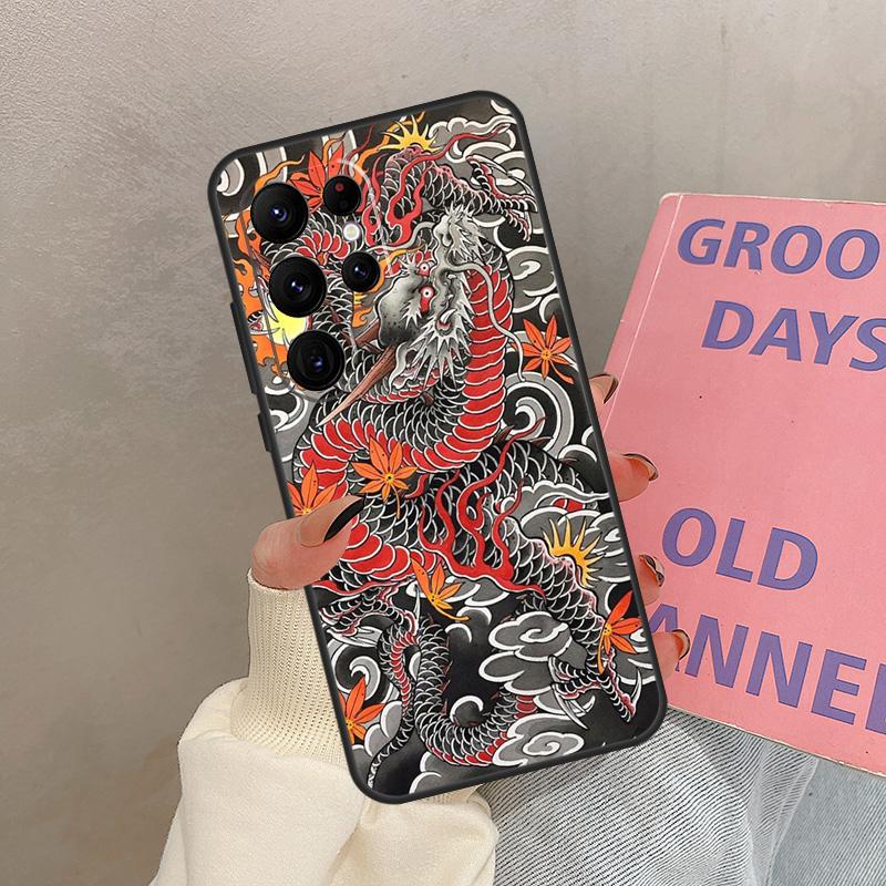 Чехол Yakuza Dragon Tattoo для Samsung Galaxy S21 S22 S23 S24 S25 Ultra S9 S10 S25 Plus S20 FE S25 FE Чехол Coque