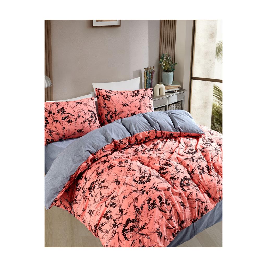 Двойной комплект пододеяльников с цветочным принтом, легко гладится