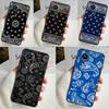 Черный бандана пейсли чехол для телефона для Honor 90 Lite 50 70 Magic 5 6 Pro X6 X7 X8 X9 X6a X7a X8a X9a X9b X8b чехол