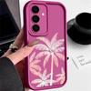Для Samsung S25 S24 S23 S22 S21 Ultra A55 A54 A53 A52 A35 A34 A15 A14 5g Laser Coconut Tree противоударный силиконовый мягкий чехол