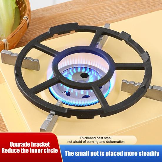 Подставка для газовой плиты, прочный стабилизатор из углеродистой стали для воков, нескользящая подставка для плиты, универсальная подставка для горелки
