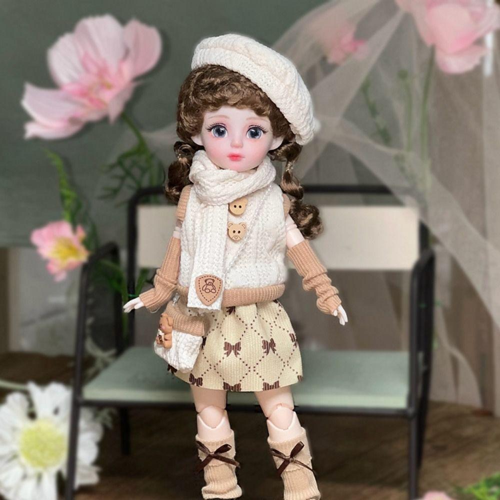 1/6 SD 30см Bjd Кукла с Одеждой Длинные Волосы Высокий Каблук Платье Принцессы Наряжать BJD Куклы Элегантные Привлекательные Глаза