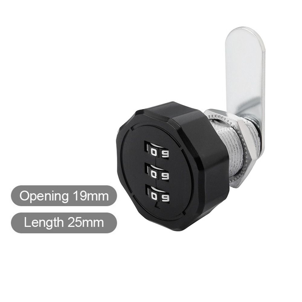 Security Furniture Zinc Alloy Combination Lock Cupboard Drawer 3 Digital Code Password Locker