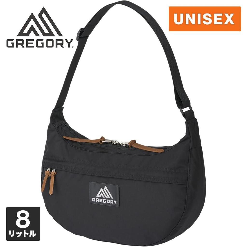 Сумка-мессенджер унисекс M 1545031041 Черная сумка через плечо [Gregory]