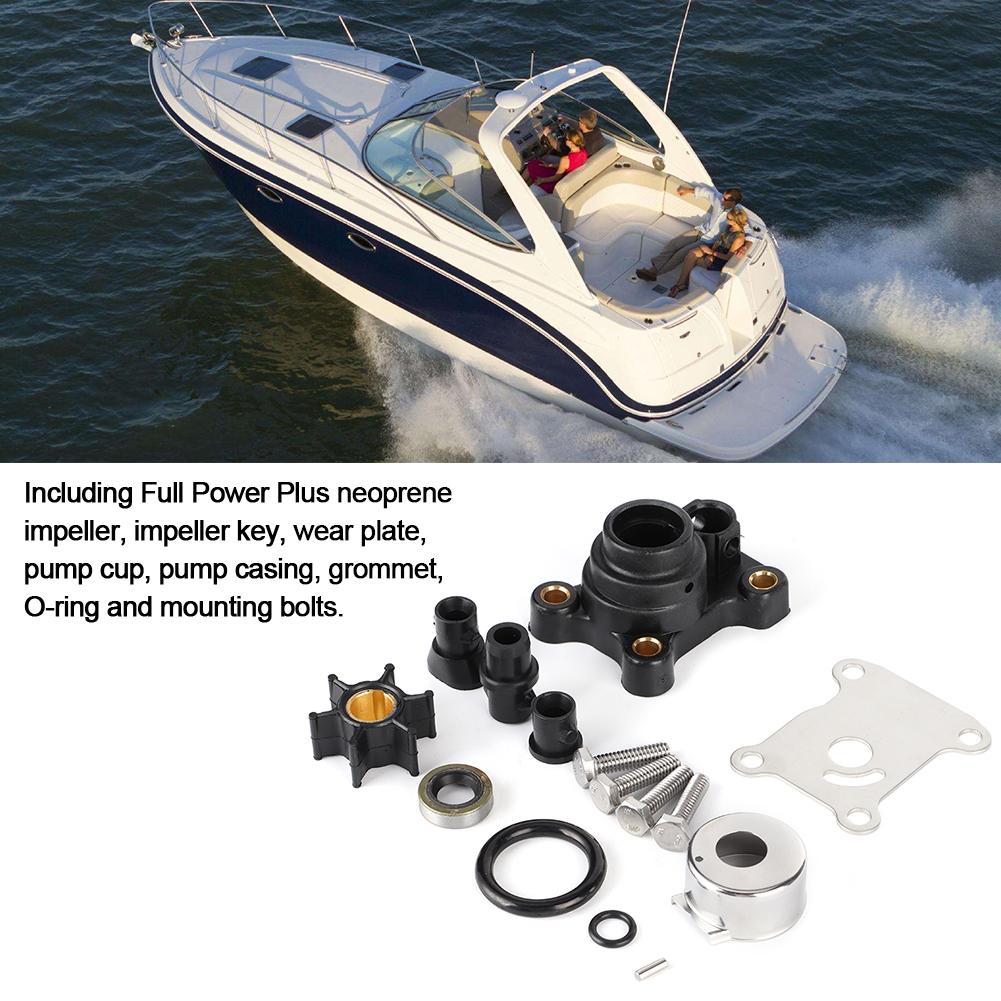 Комплект для ремонта водяного насоса с рабочим колесом подходит для JohnsonEvinrude 9.9 л.с. 15 л.с. 394711 0394711