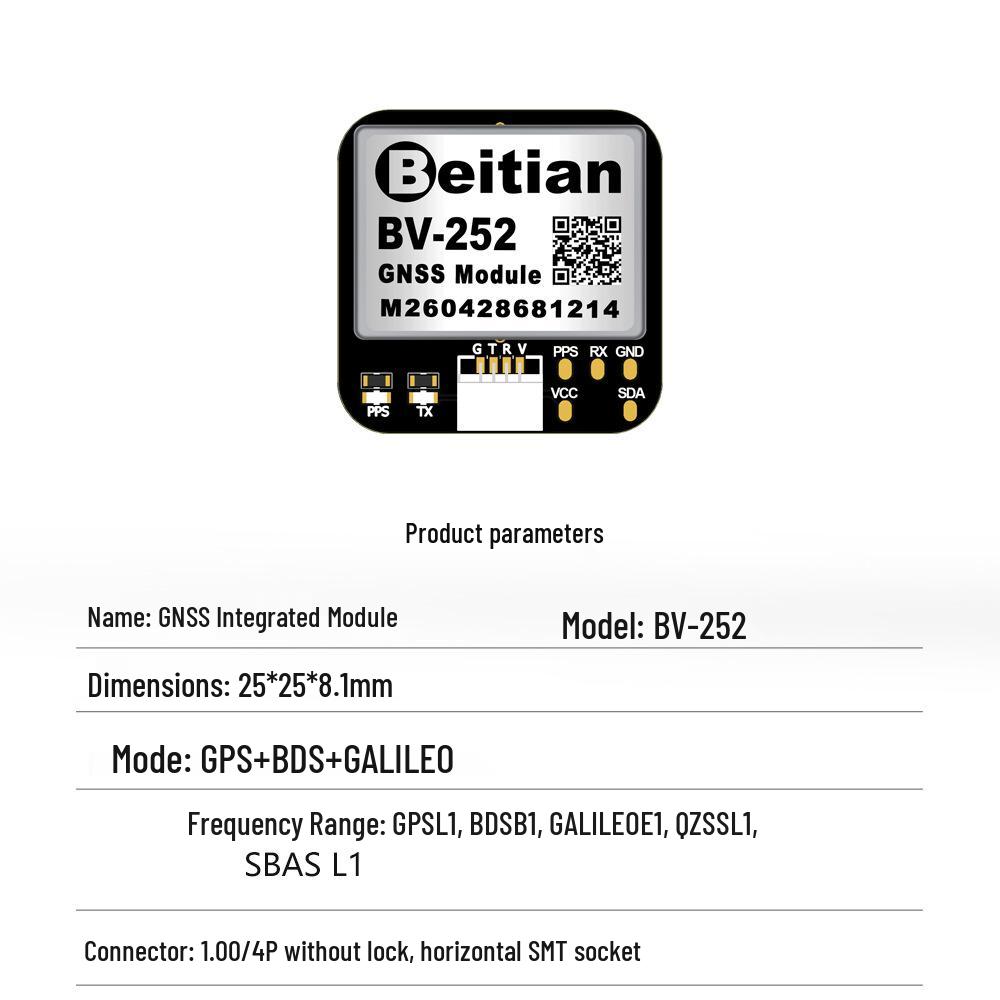 GPS-антенна Beitian со встроенной микрополосковой вспышкой Beidou-3 TTL BD-220ZF