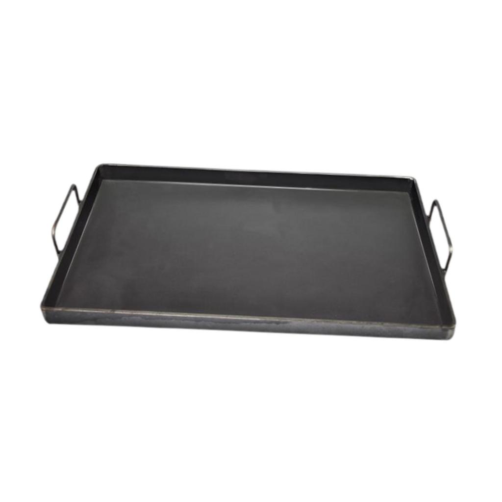 Plate, Made of Iron, Reinforced, Reusable Flat Top for Outdoor Cooking, Gas