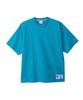 Short Sleeve Cotton USA Embroidered Logo Relaxed Fit Garment Wash Short Sleeve Action Style Teal Blue 100% T-Shirt C3-V331 Men's